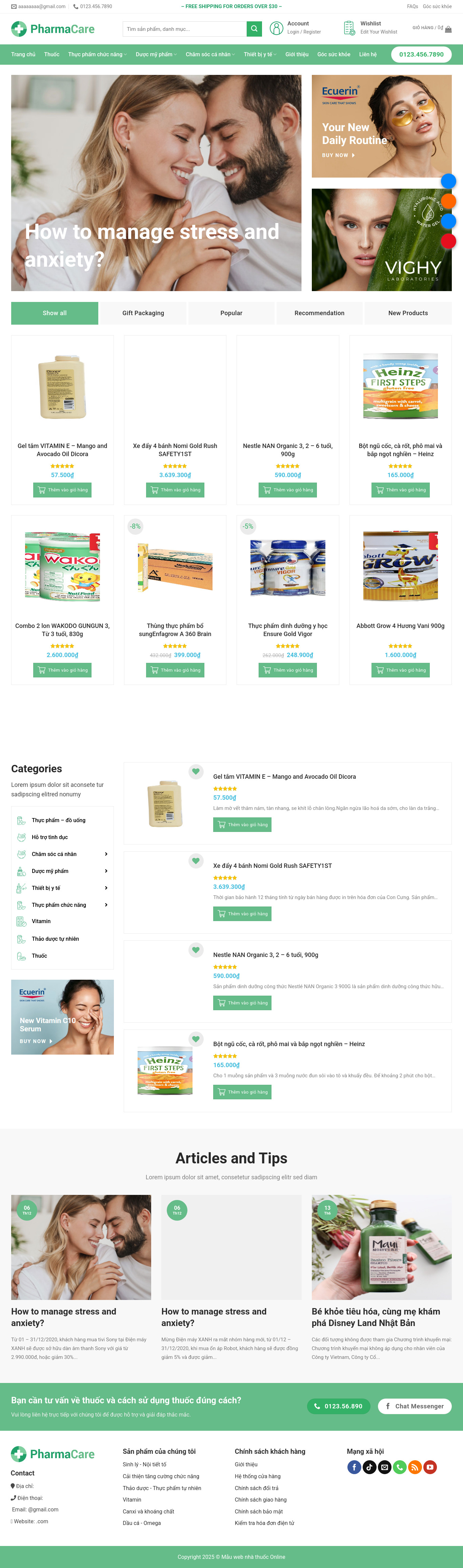 Nhà Thuốc Giao Diện Đẹp , Chuẩn Seo