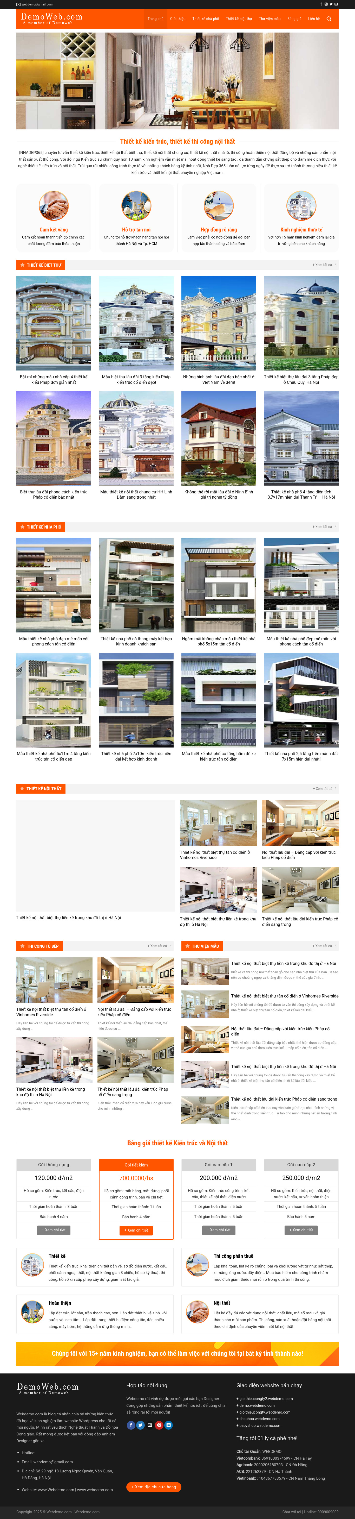 Công Ty Thiết Kế Kiến Trúc, Nội Thất