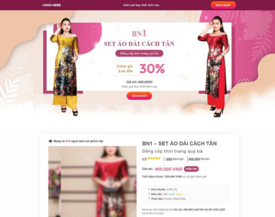 Landing Page Áo Dài