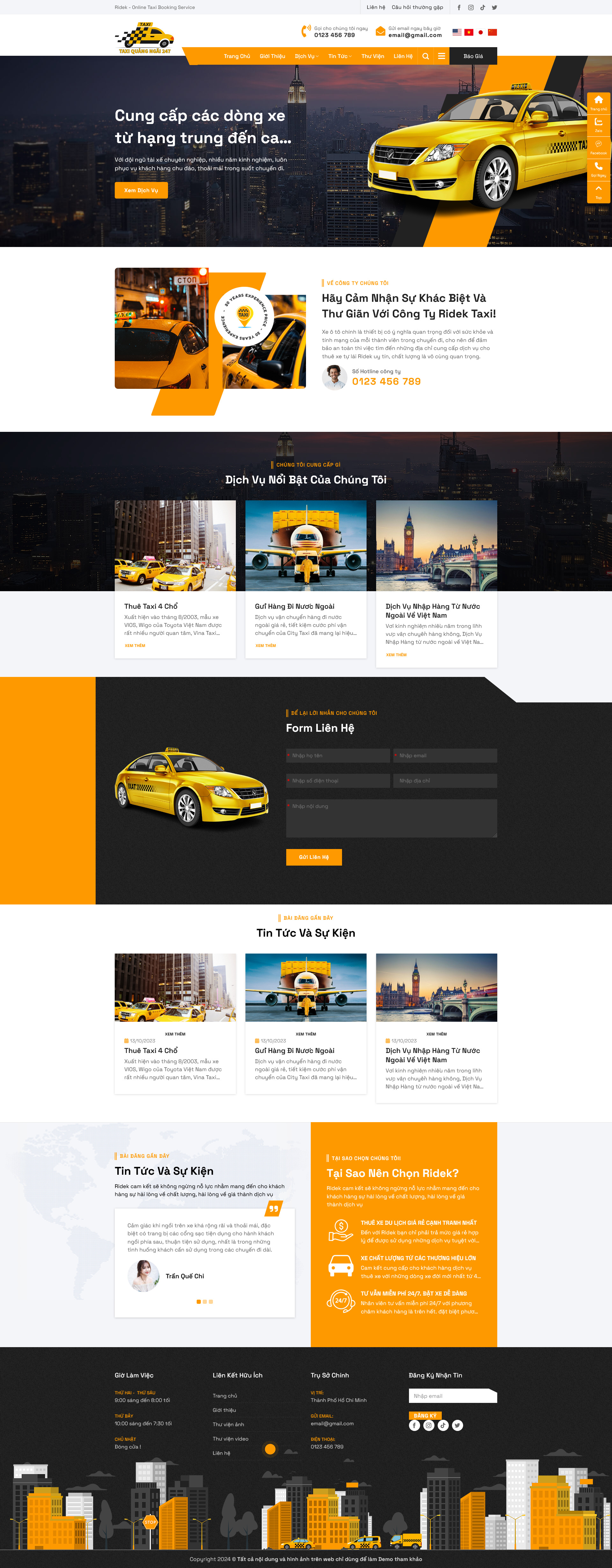 Dịch Vụ Cho Thuê Xe Taxi 7