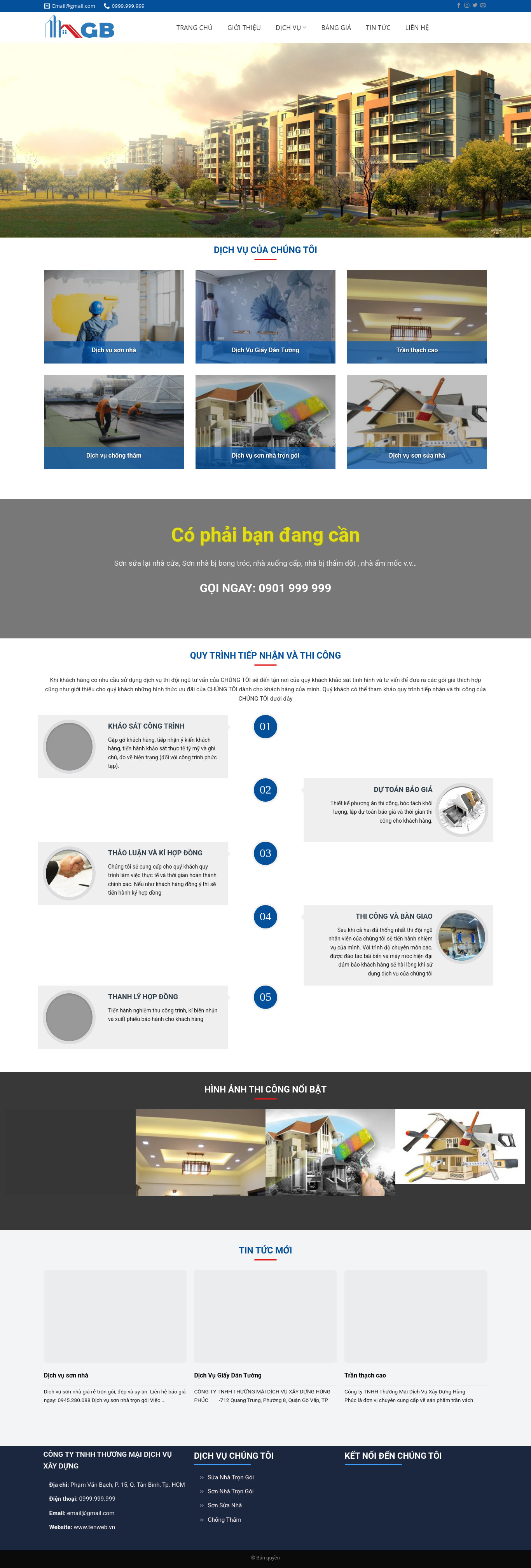 Dịch Vụ Sơn Nhà, Sửa Nhà