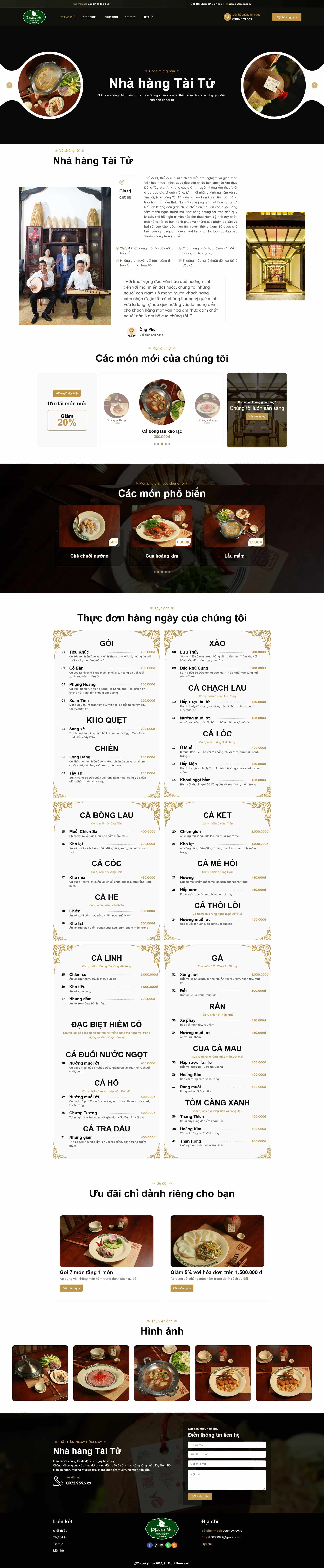 Nhà Hàng Tài Tử Chuẩn Đẹp