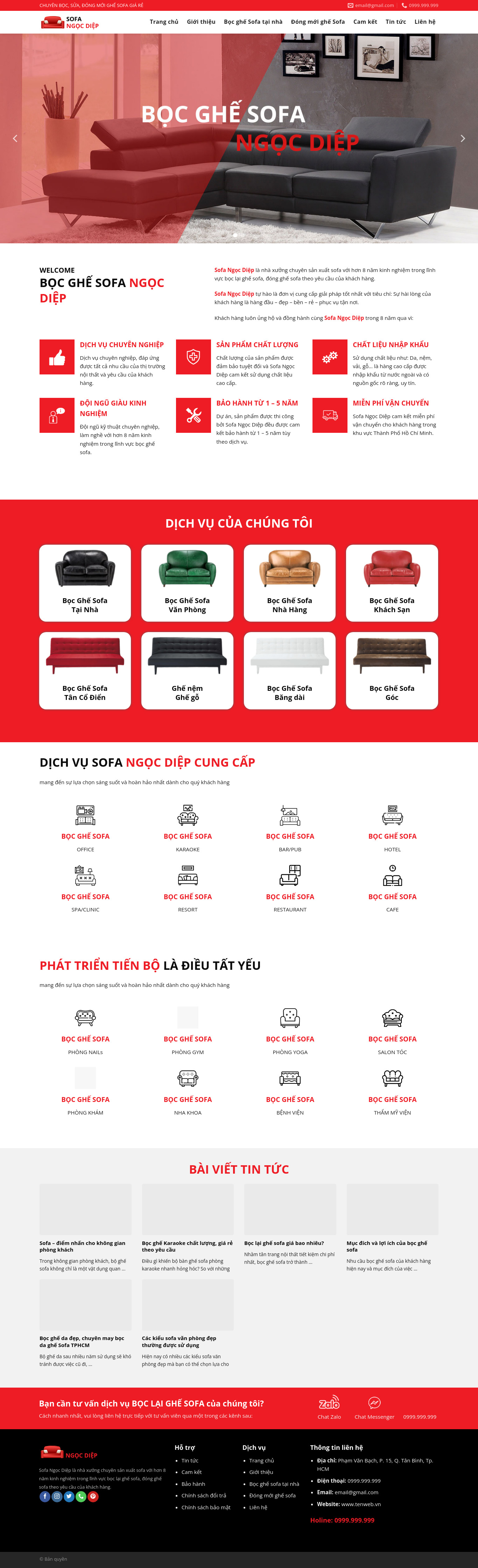Dịch Vụ Bọc Ghế Sofa