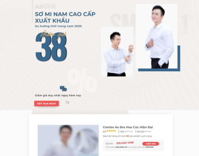 Landing Page Bán Áo Sơ Mi
