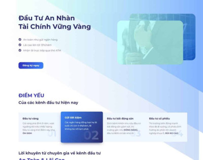 Landing Page Đầu Tư Trái Phiếu Tài Chính