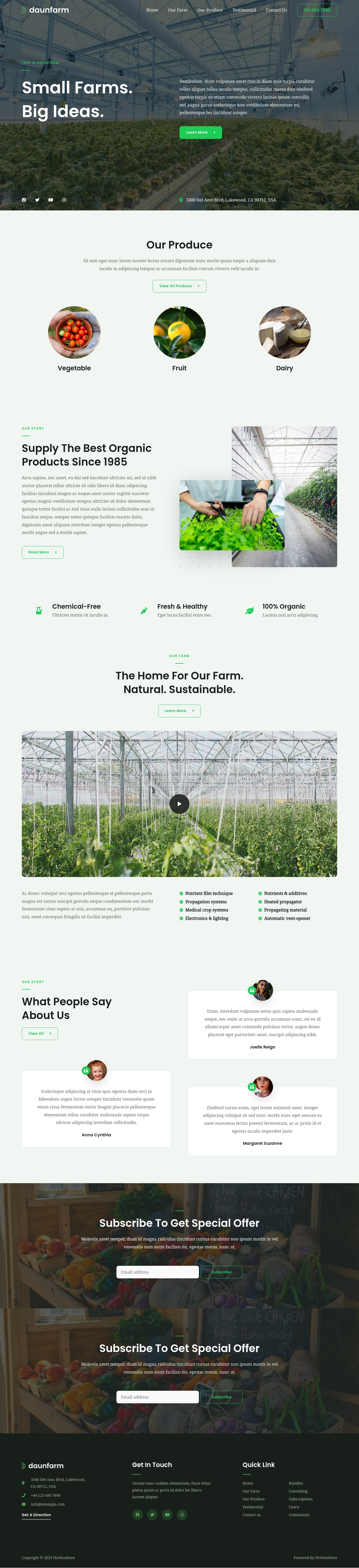 Horticulture