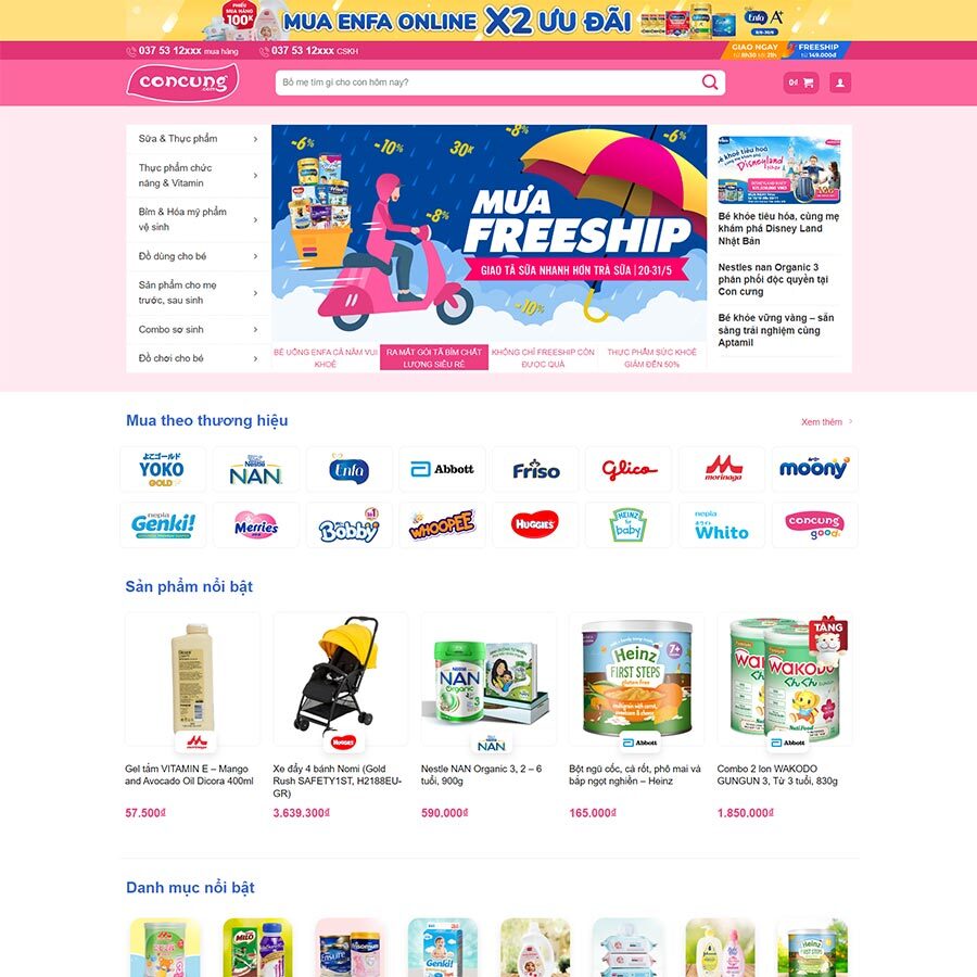 Bán Sản Phẩm Mẹ Và Bé 02