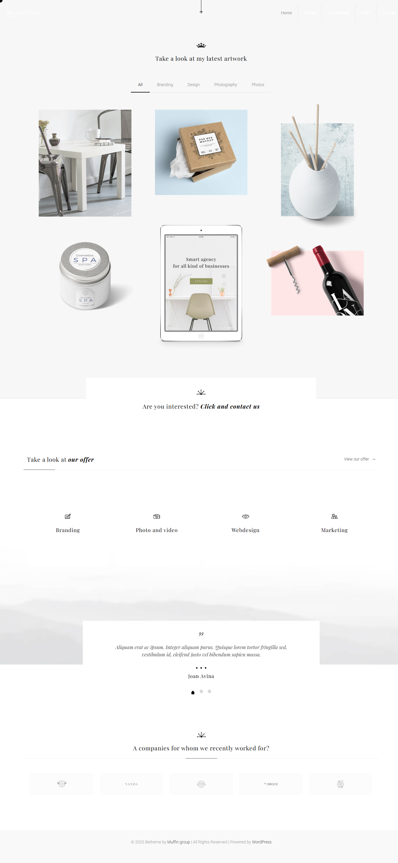 Be Minimal