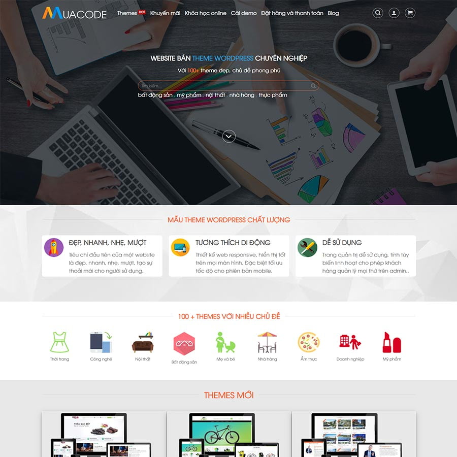Web Mua Bán Theme