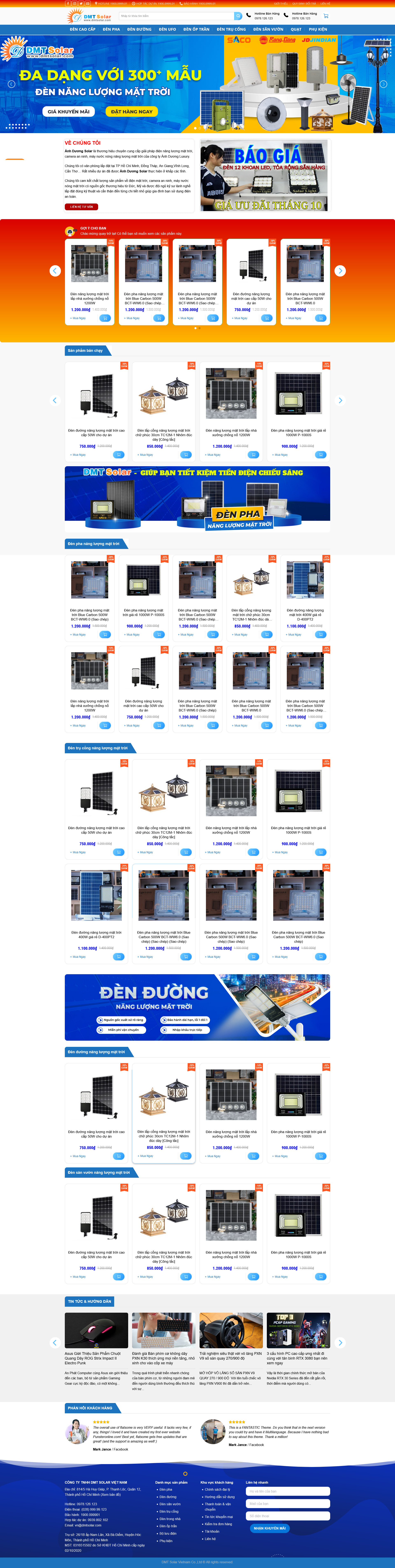 Bán Đèn Solar Năng Lượng Mặt Trời