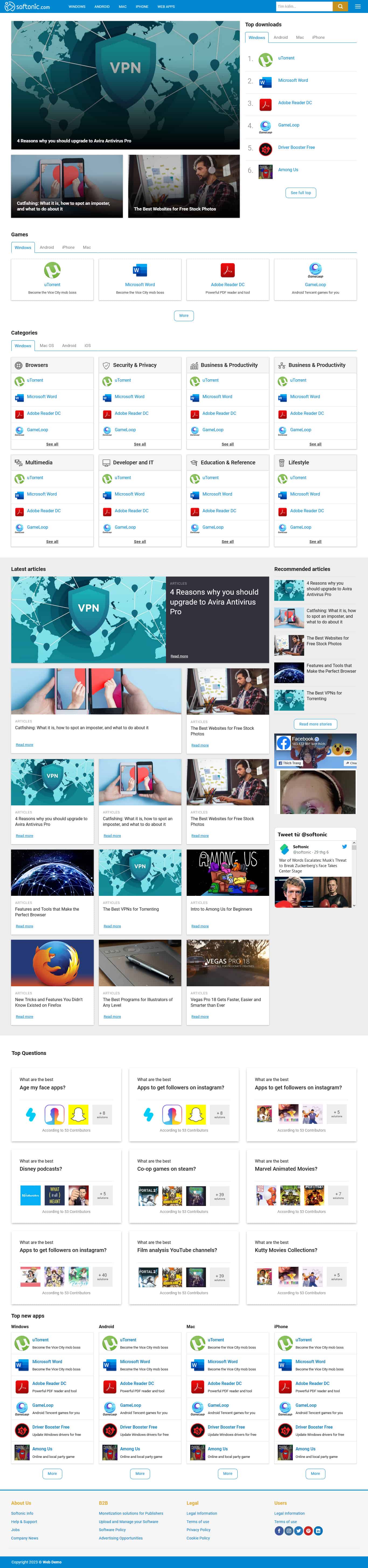 Web Dowload Phần Mềm