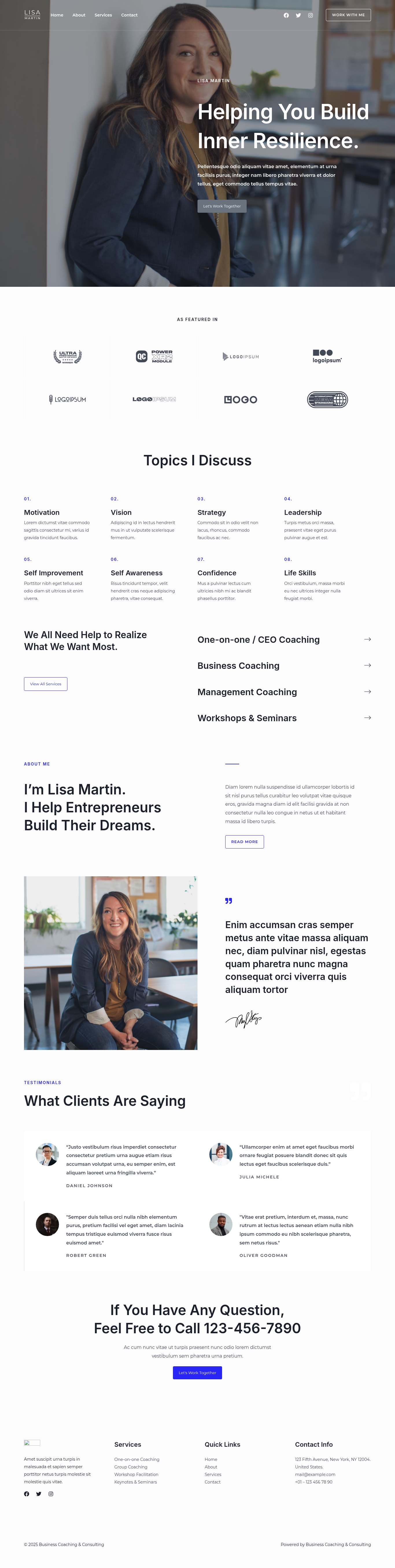 Business Coaching &amp; Consulting