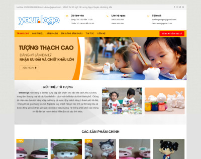 Bán Tượng Tô Màu Thạch Cao