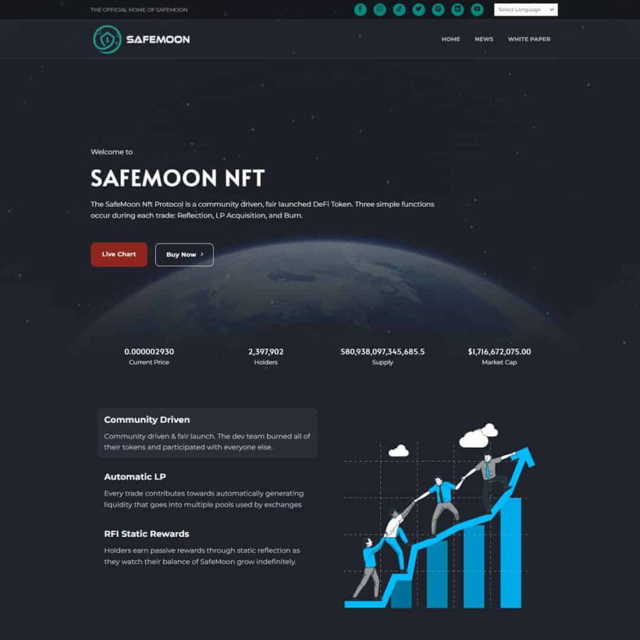 Landing Page Giới Thiệu Tiền Điện Tử – Crypto 01