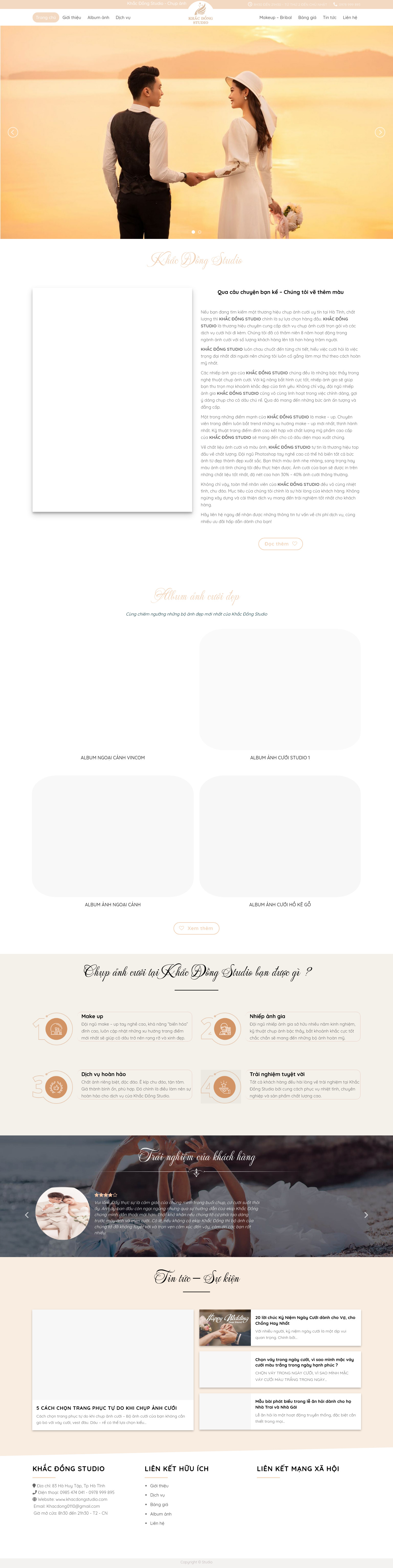 Dịch Vụ Studio, Chụp Ảnh Cưới 01