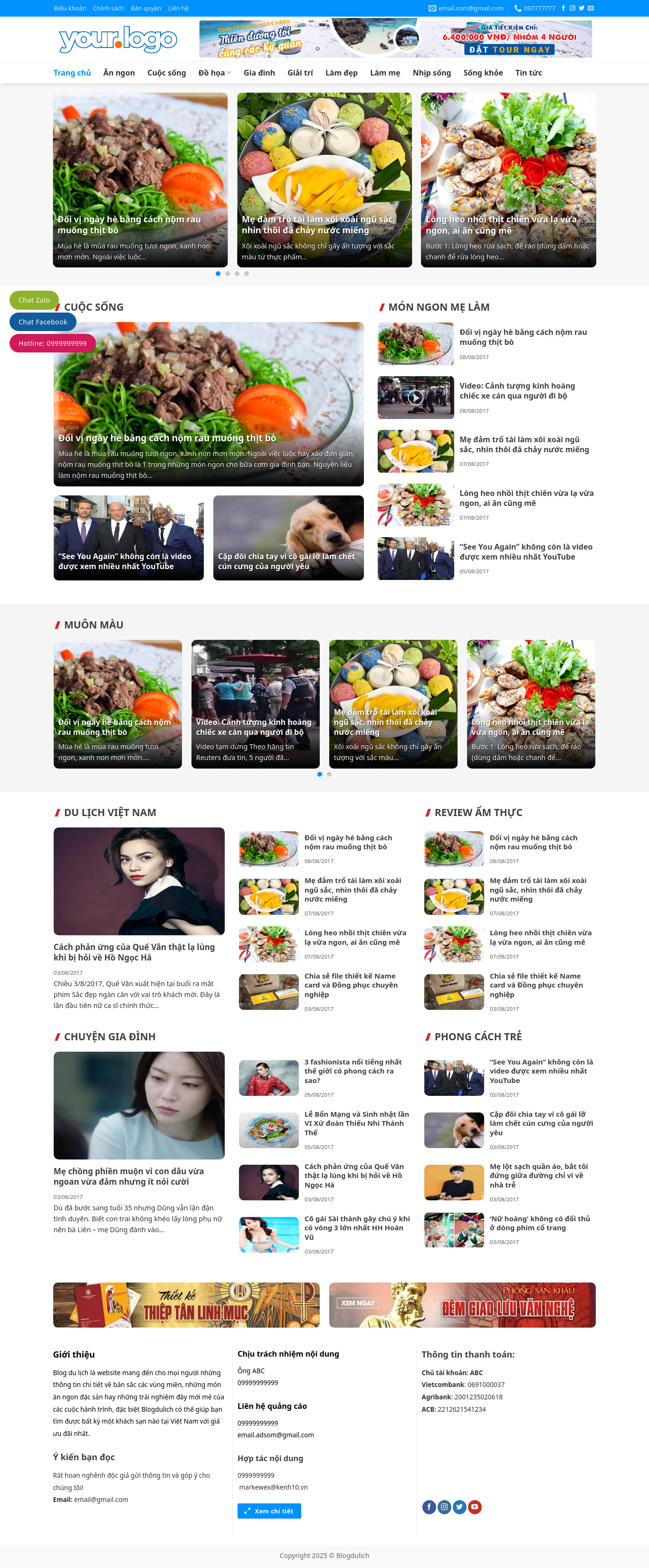 Blog, Tin Tức Du Lịch