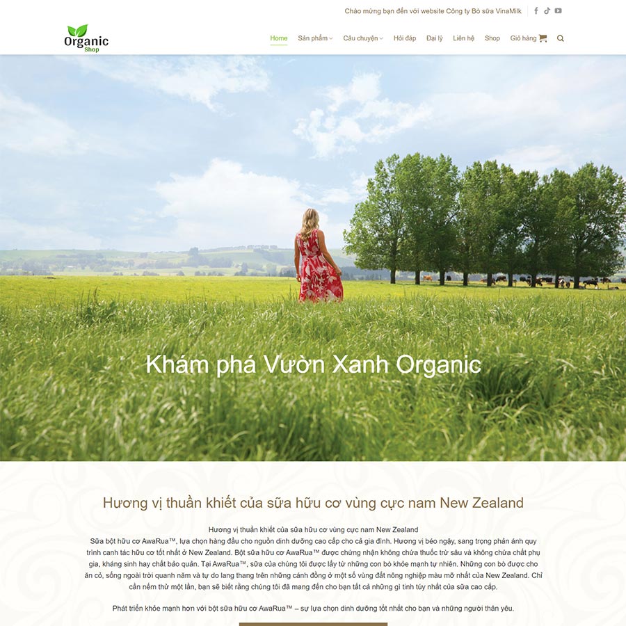 Trang Trại Bò Sữa Organic