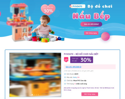 Lading Page Bán Đồ Chơi Trẻ Em