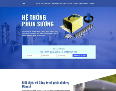 Landing Page Máy Phun Sương