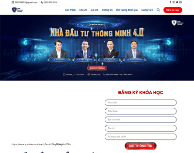 Landing Pape Bán Khóa Học Đầu Tư Doanh Nhân