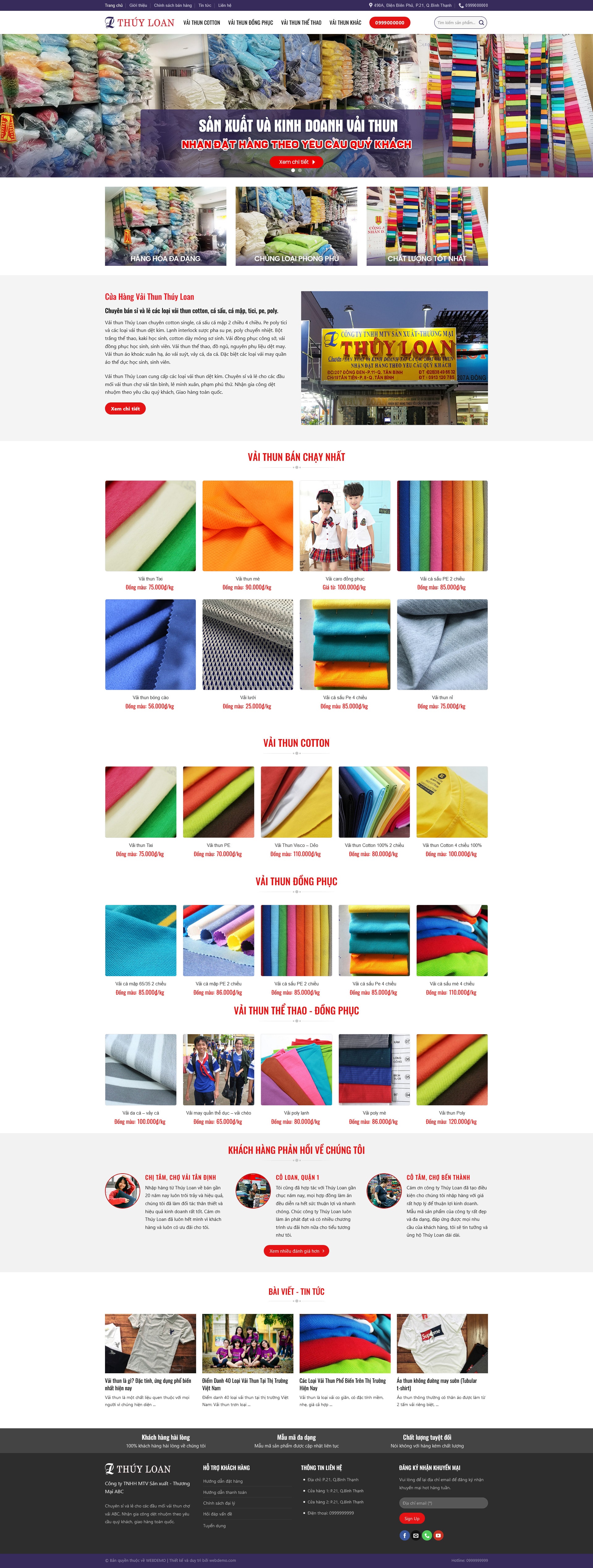 Shop Bán Vải