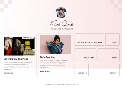 Kate Stone & Fashion Designer