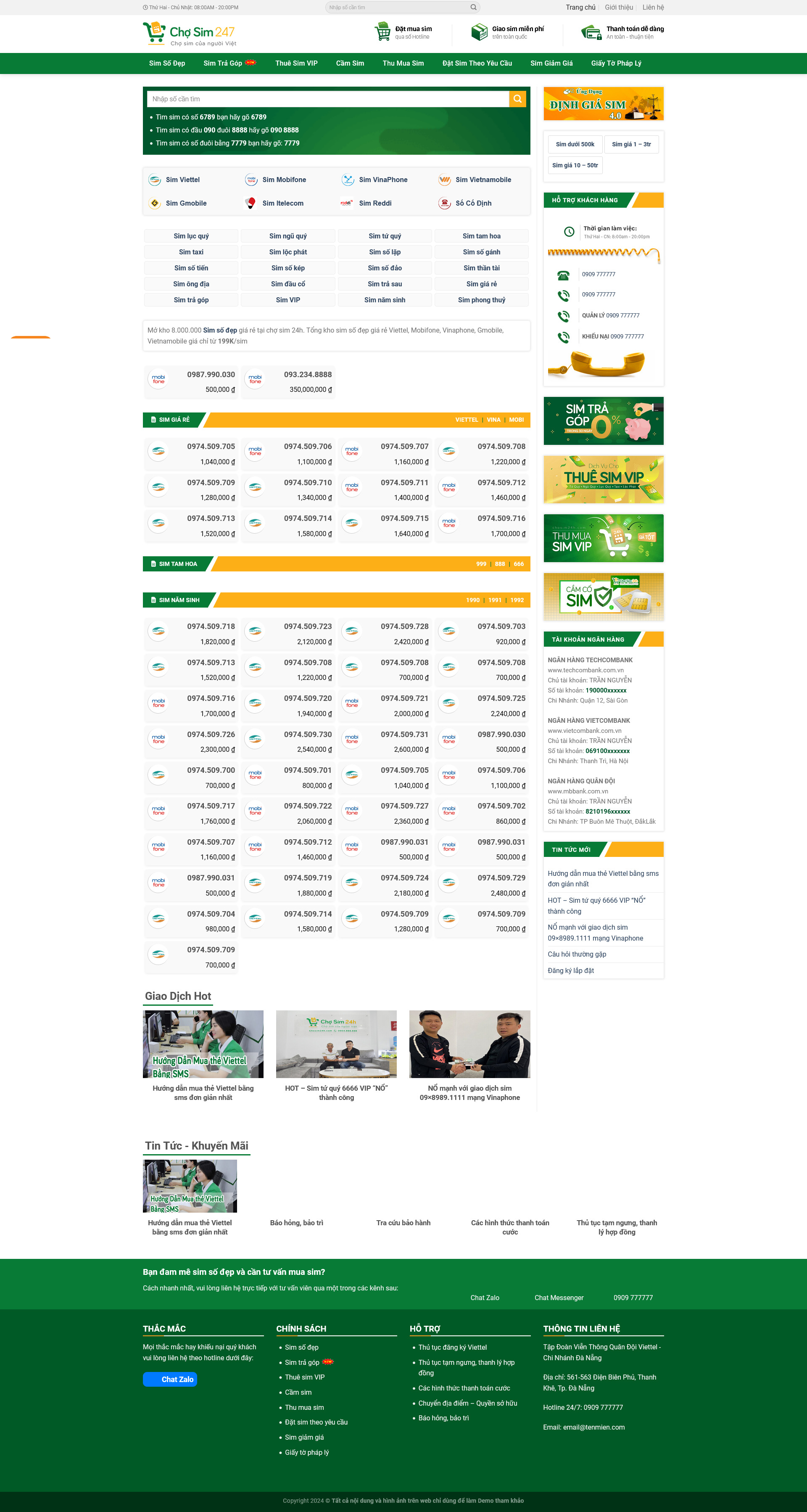 Bán Sim Số Đẹp