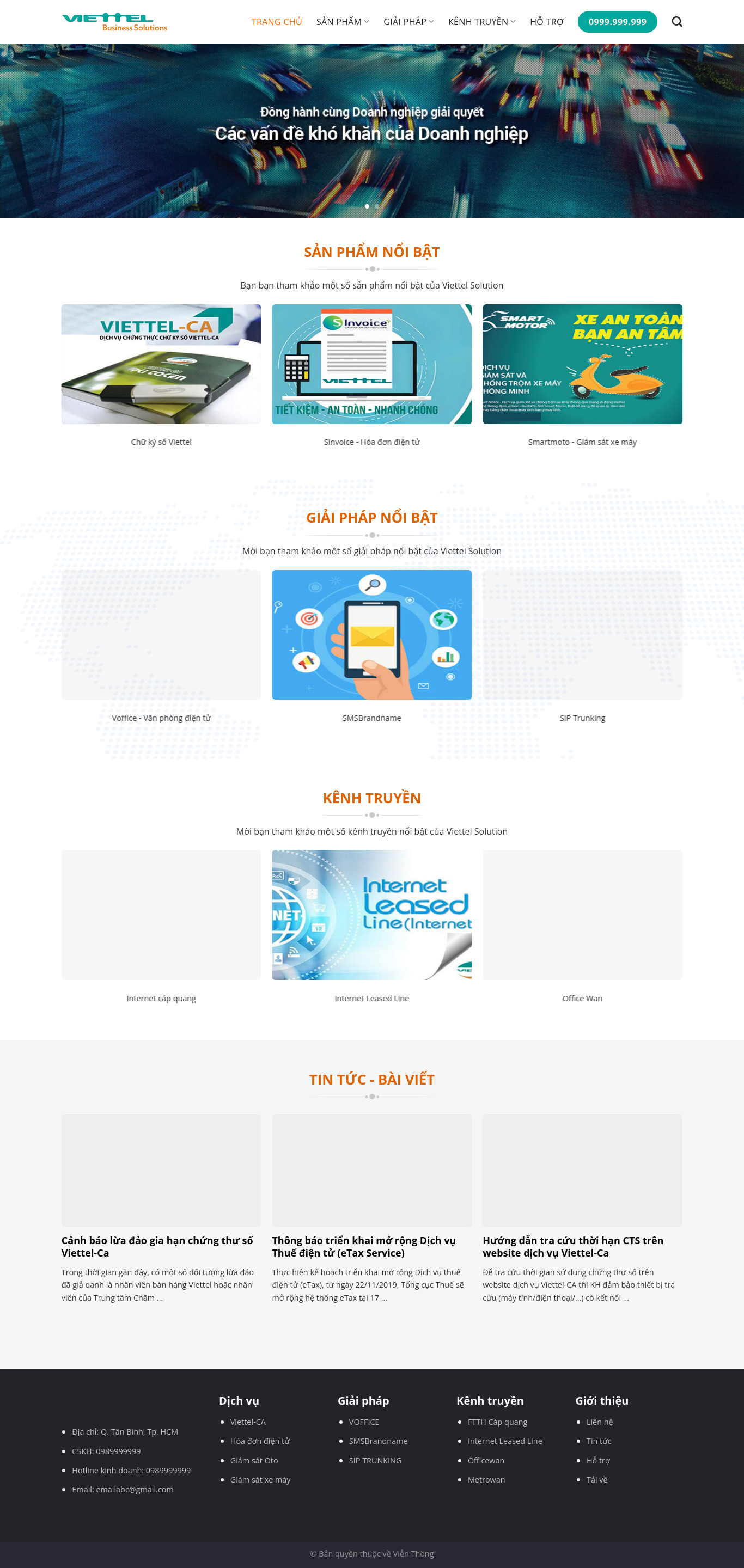 Giới Thiệu Công Ty Dịch Vụ Viễn Thông, Internet