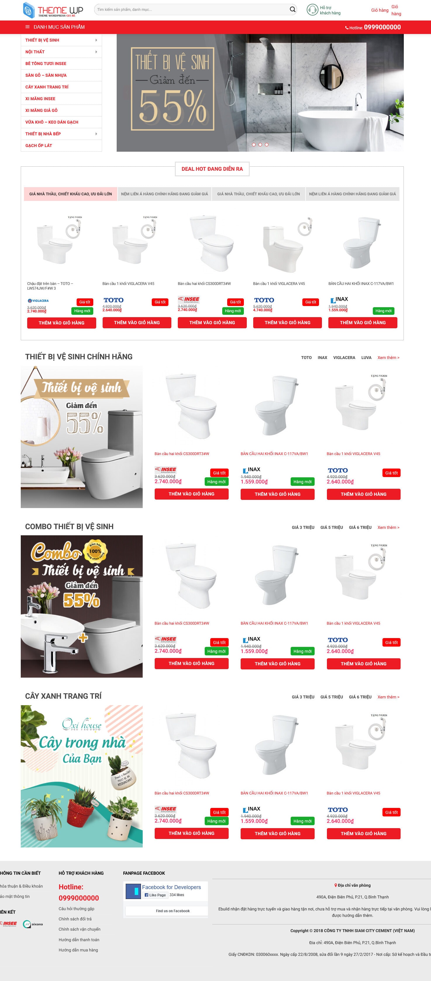 Thiết Bị Vệ Sinh ,Vật Kiệu Xây Dựng