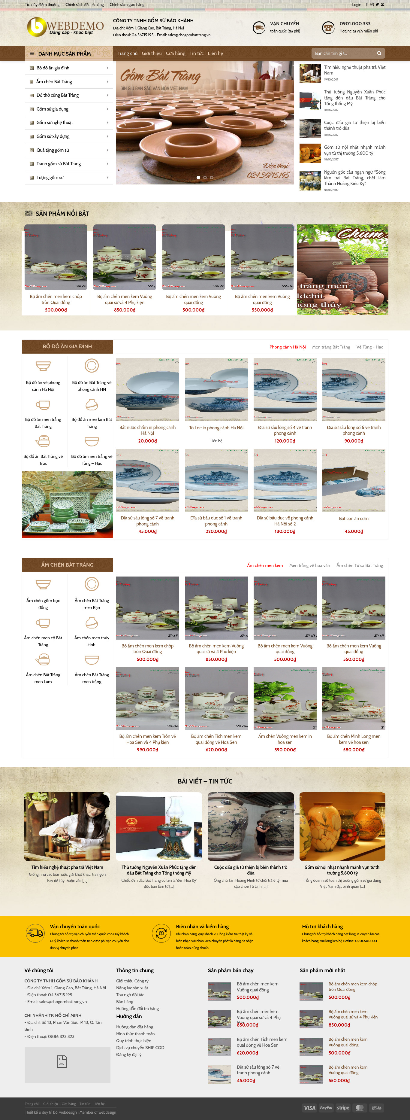 Shop bán đồ gốm