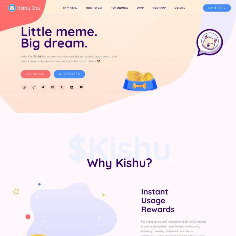 Landing Page Giới Thiệu Tiền Điện Tử – Crypto 02