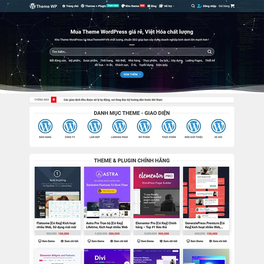 Web Mua Bán Theme, Plugin 02