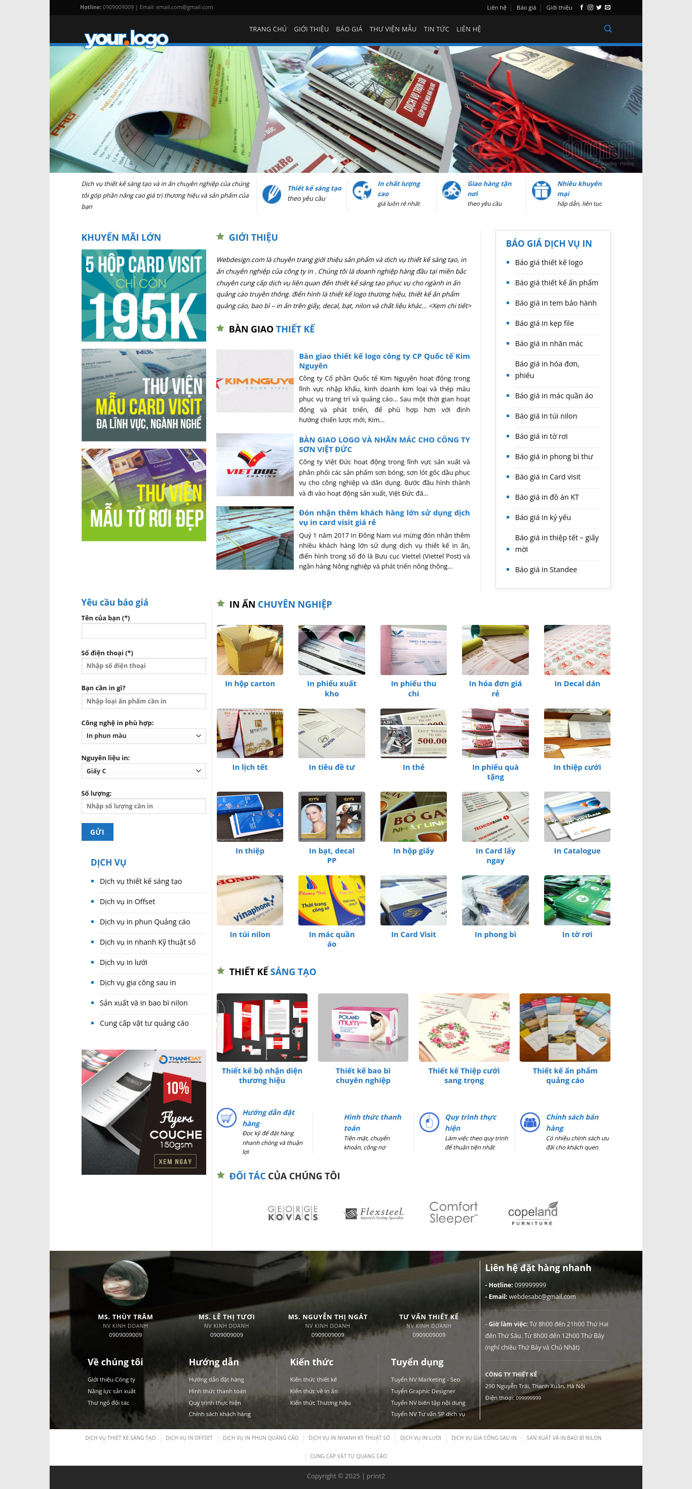 Dịch Vụ Thiết Kế, In Ấn 02