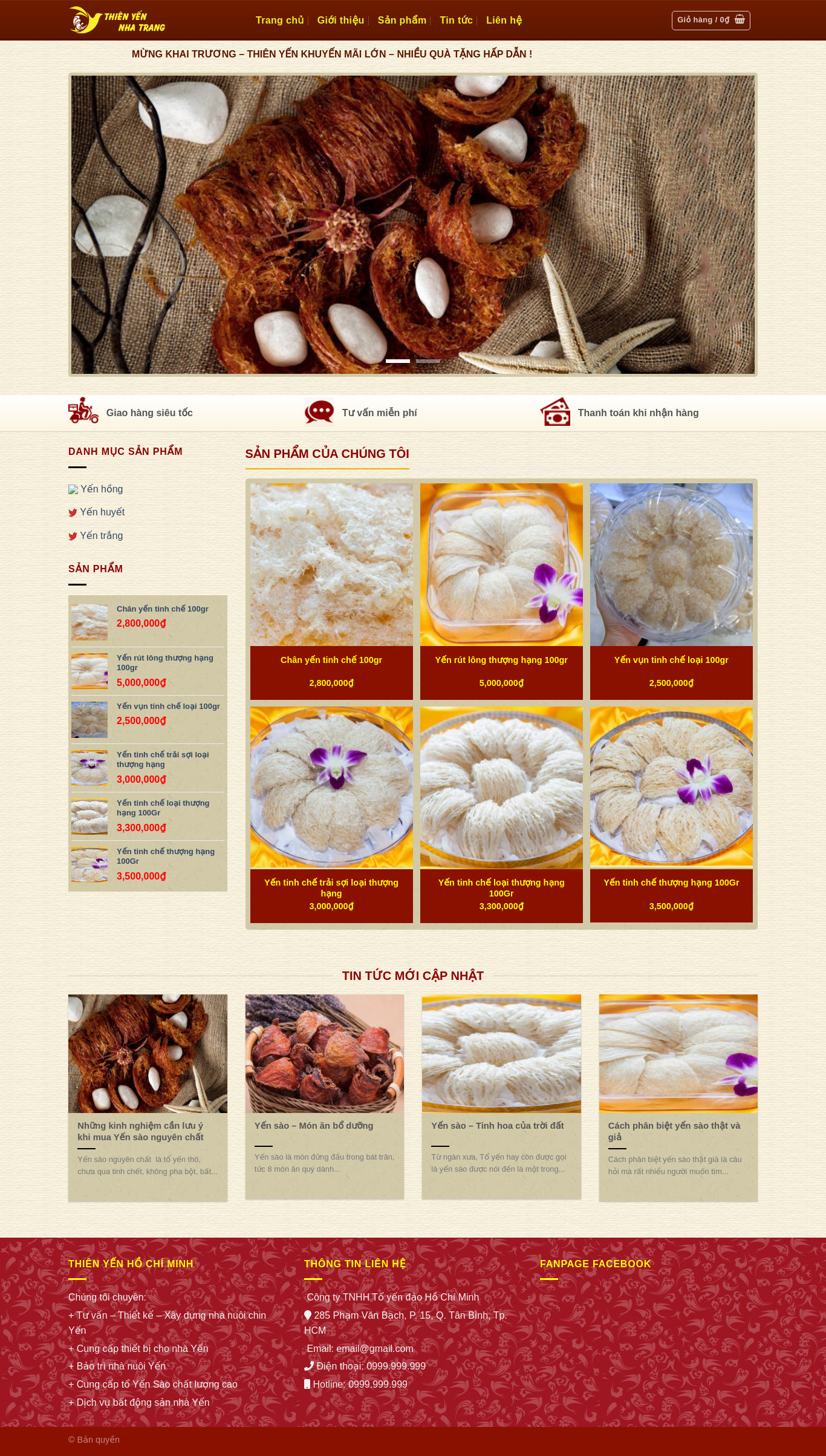Bán Yến Sào