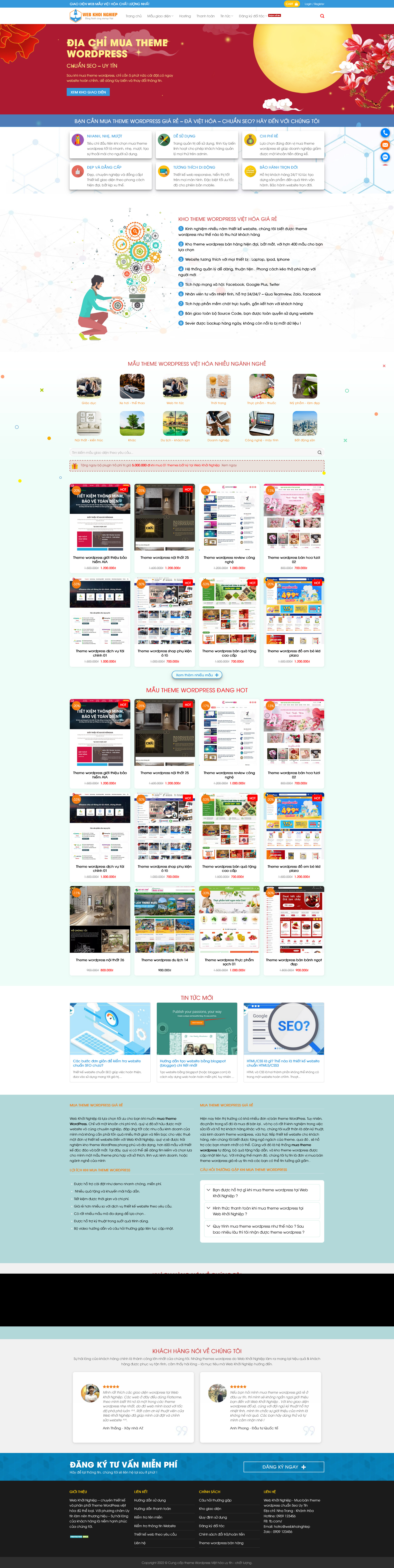 Shop Bán Theme Giống Webkhoinghiep