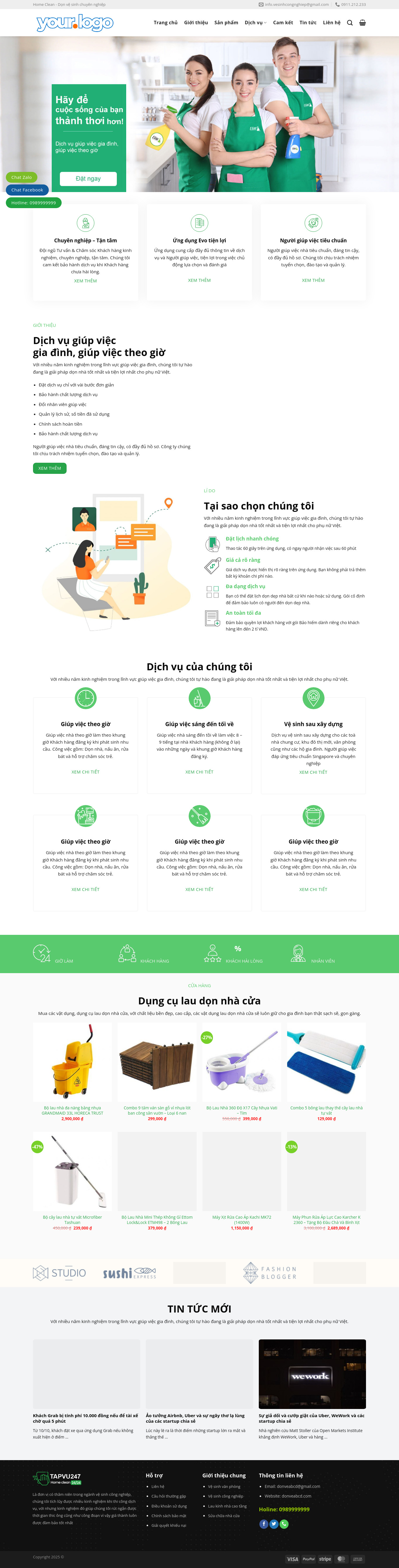 Dịch Vụ Vệ Sinh, Dọn Dẹp Nhà Cửa 03