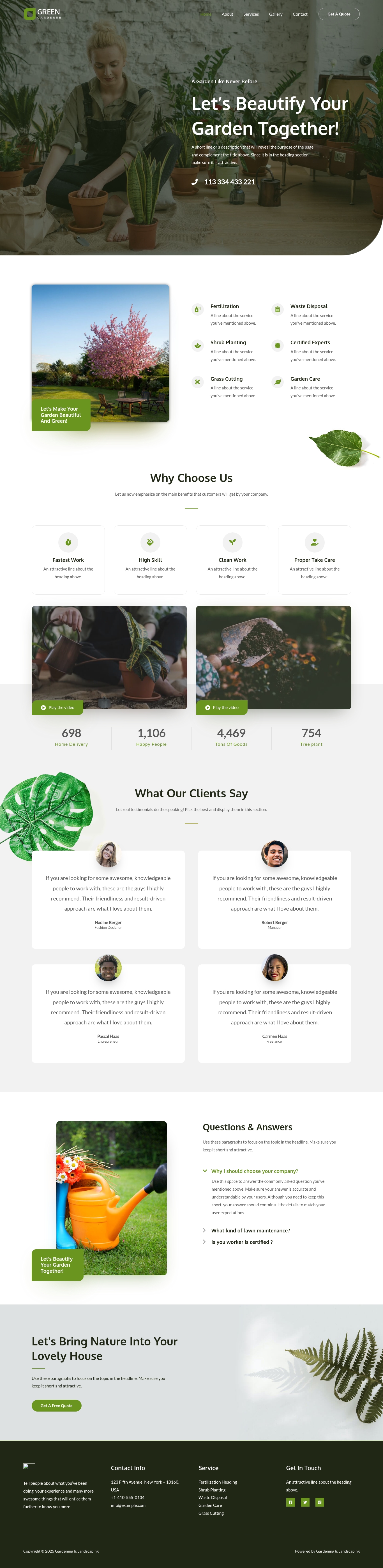 Gardening &amp; Landscaping