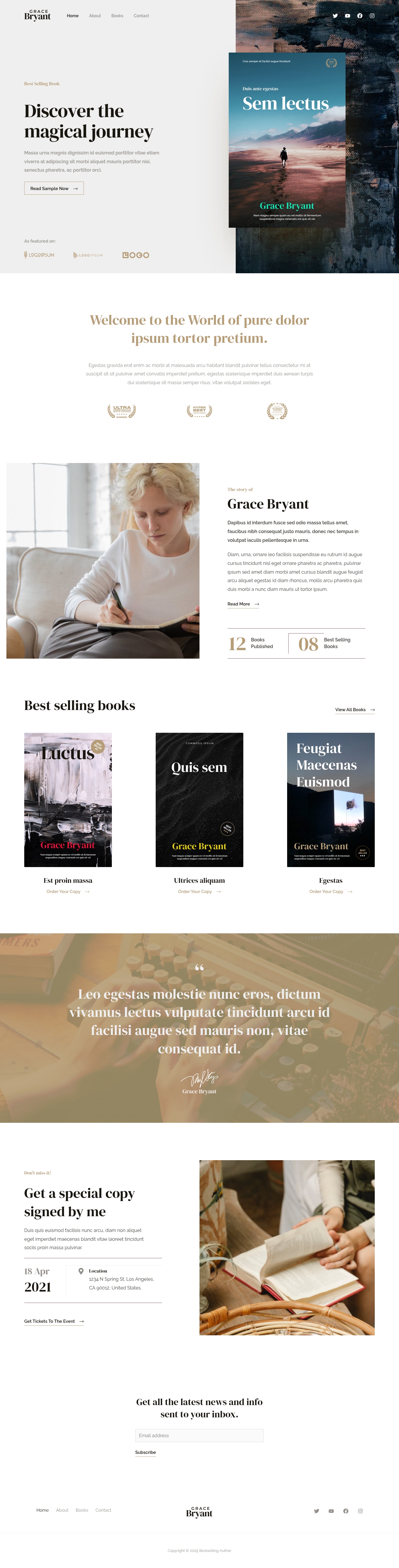 Bestselling Author