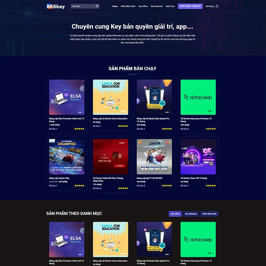 Bán Tài Khoản Premium, Key Bản Quyền
