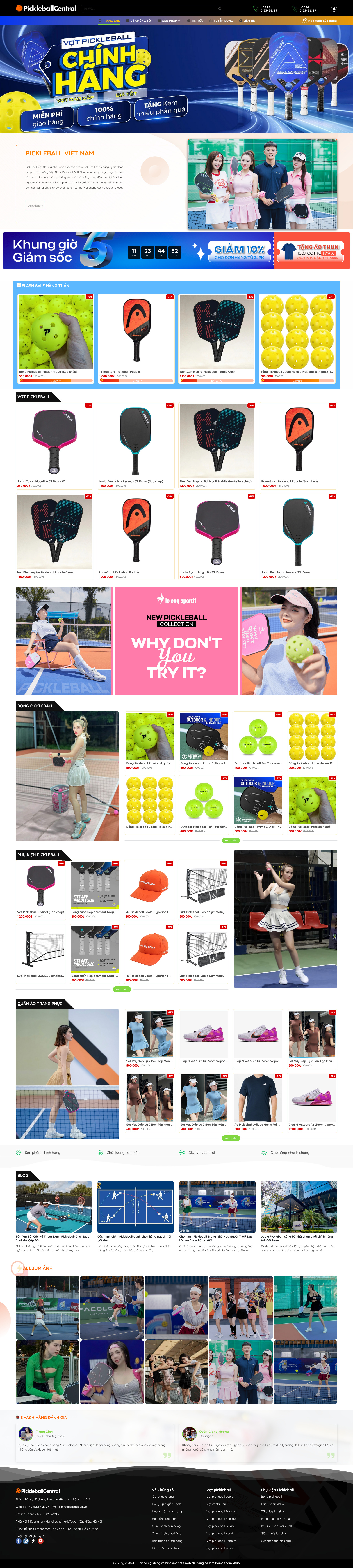 Shop Bán Dụng Cụ Thể Thao Pickleball