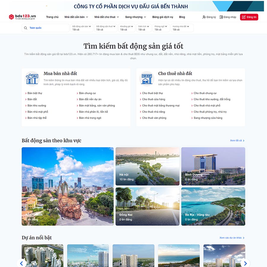 Bất Động Sản Rao Vặt, Đăng Tin