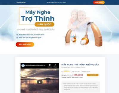 Landing Page Máy Nghe Trợ Thính