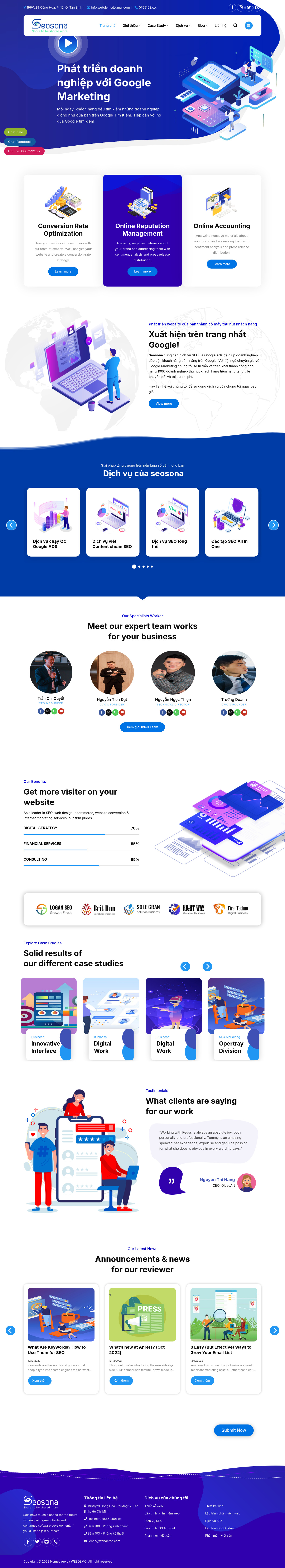 Công Ty Agency, Seo Website