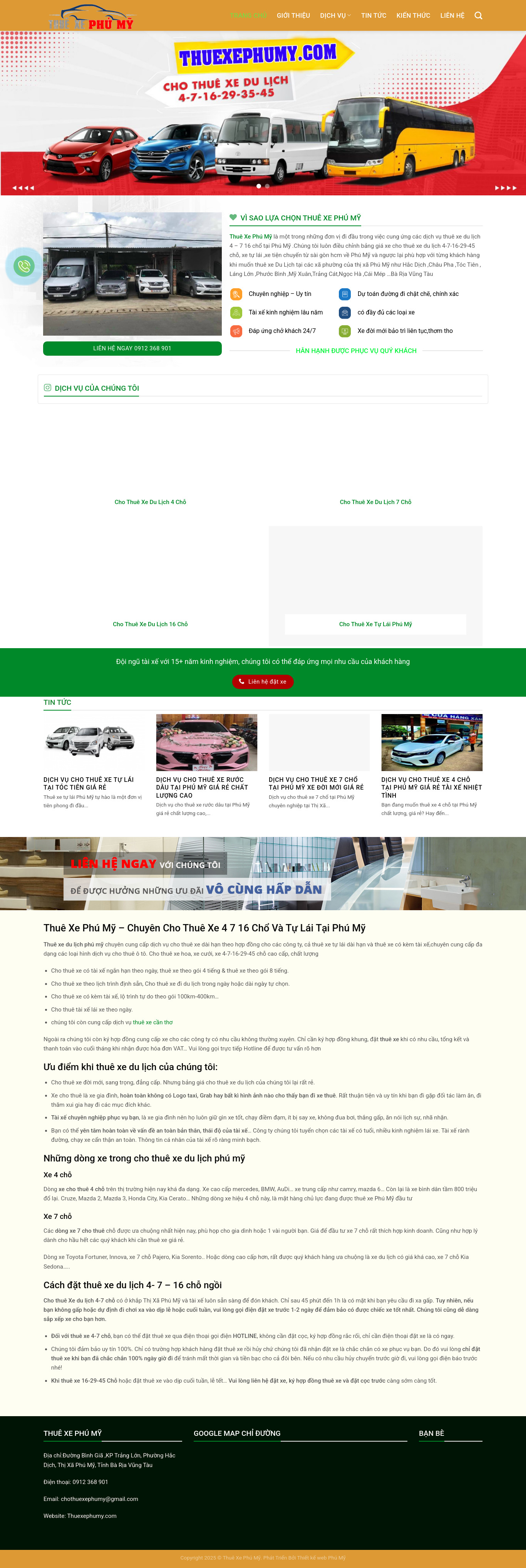 Cho Thuê Xe Phú Mỹ Nhẹ Chuẩn Seo