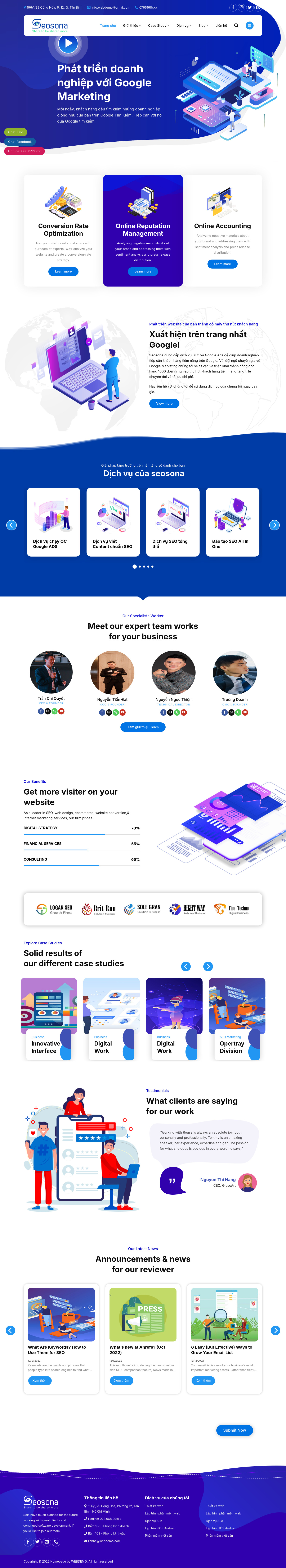 Công Ty Agency, Seo Website