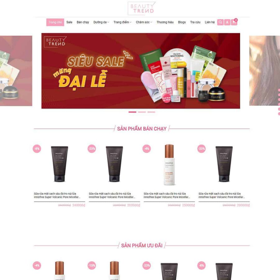 Shop Bán Mỹ Phẩm