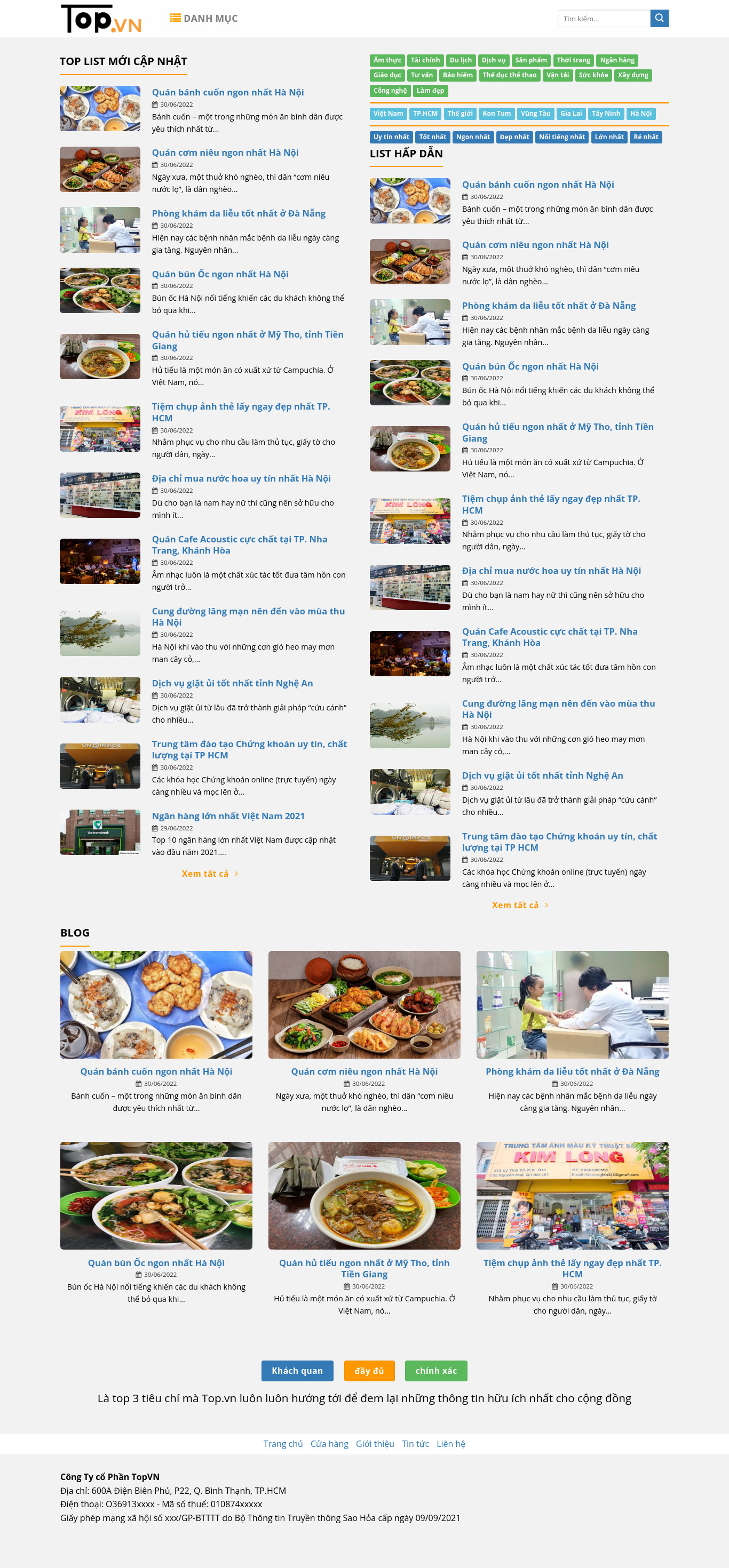 Đánh Giá Giống Toplist