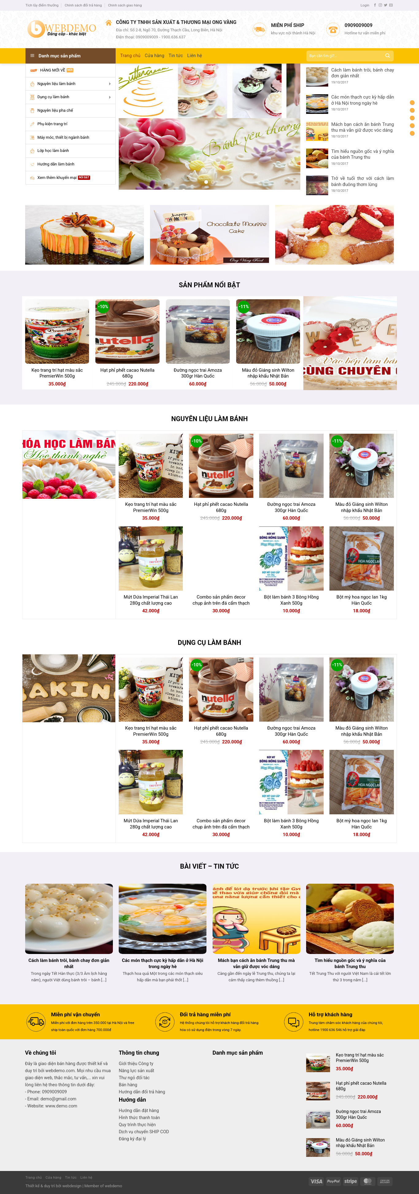 Shop bánh ngọt 01