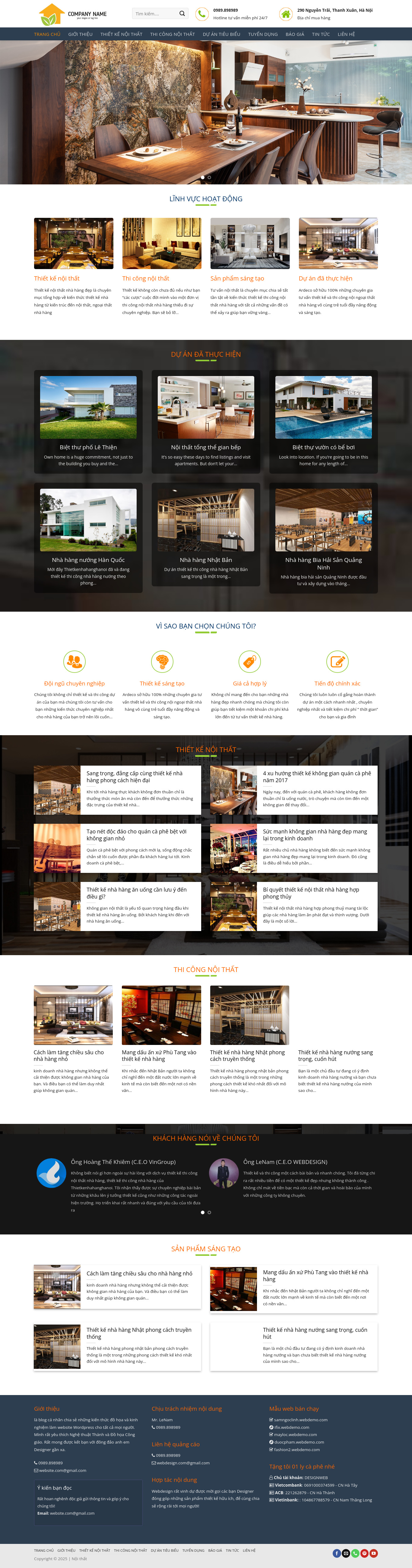 Công Ty Thiết Kế, Thi Công Nội Thất 03