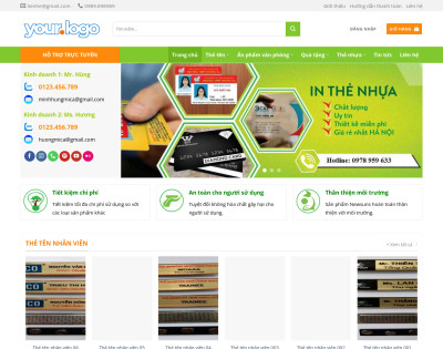 Bán Sản Phẩm In Nhựa, Thẻ Văn Phòng